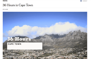 NYT 36 Hours Cape Town 2
