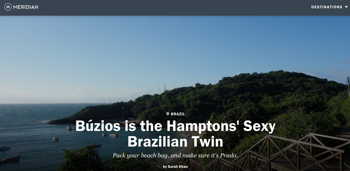 Meridian: Buzios is the Hamptons’ Sexy Brazilian Twin