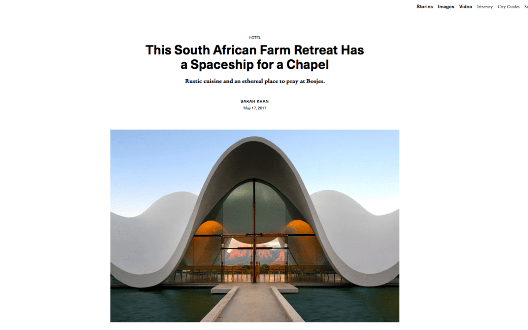 Surface: This South African Farm Retreat Has a Spaceship for a Chapel
