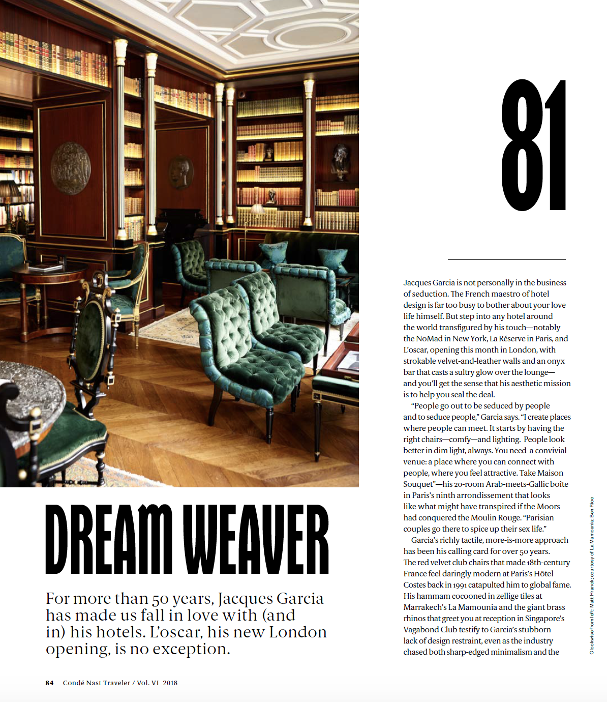 Condé Nast Traveler: Dream Weaver
