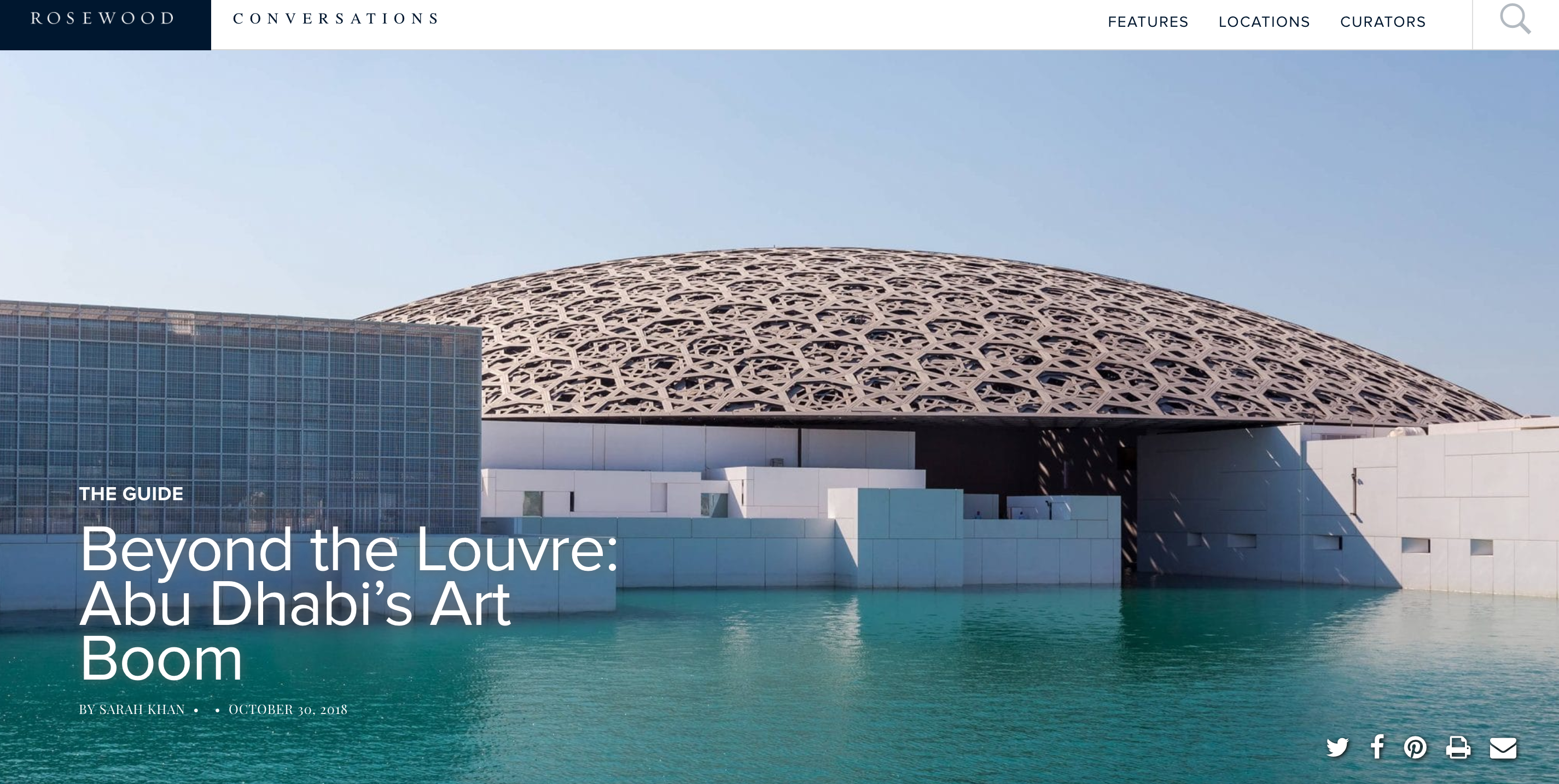 Rosewood: Beyond the Louvre – Abu Dhabi’s Art Boom