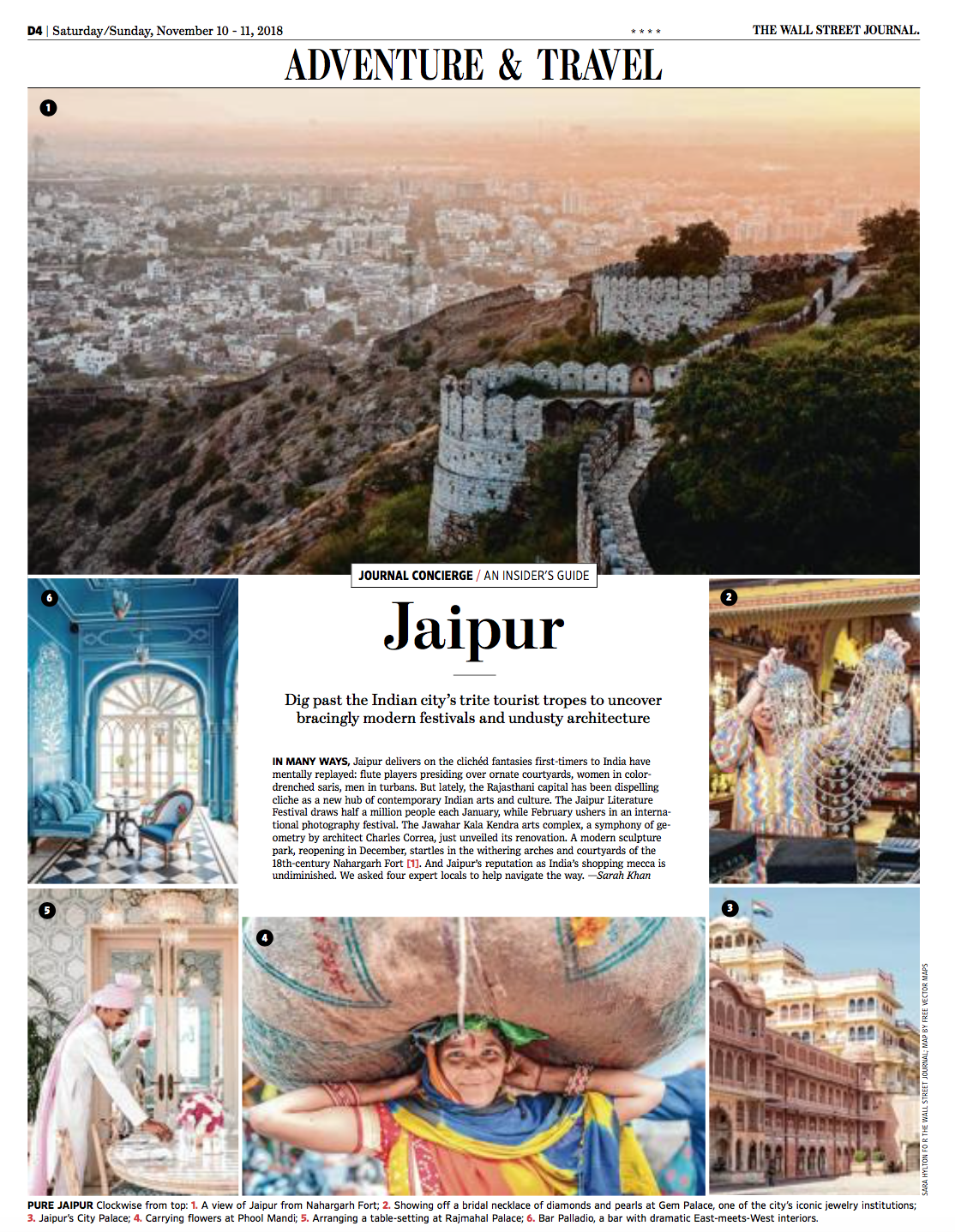 Wall Street Journal: Insider’s Guide to Jaipur