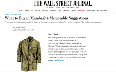 Wall Street Journal: Mumbai Mementos