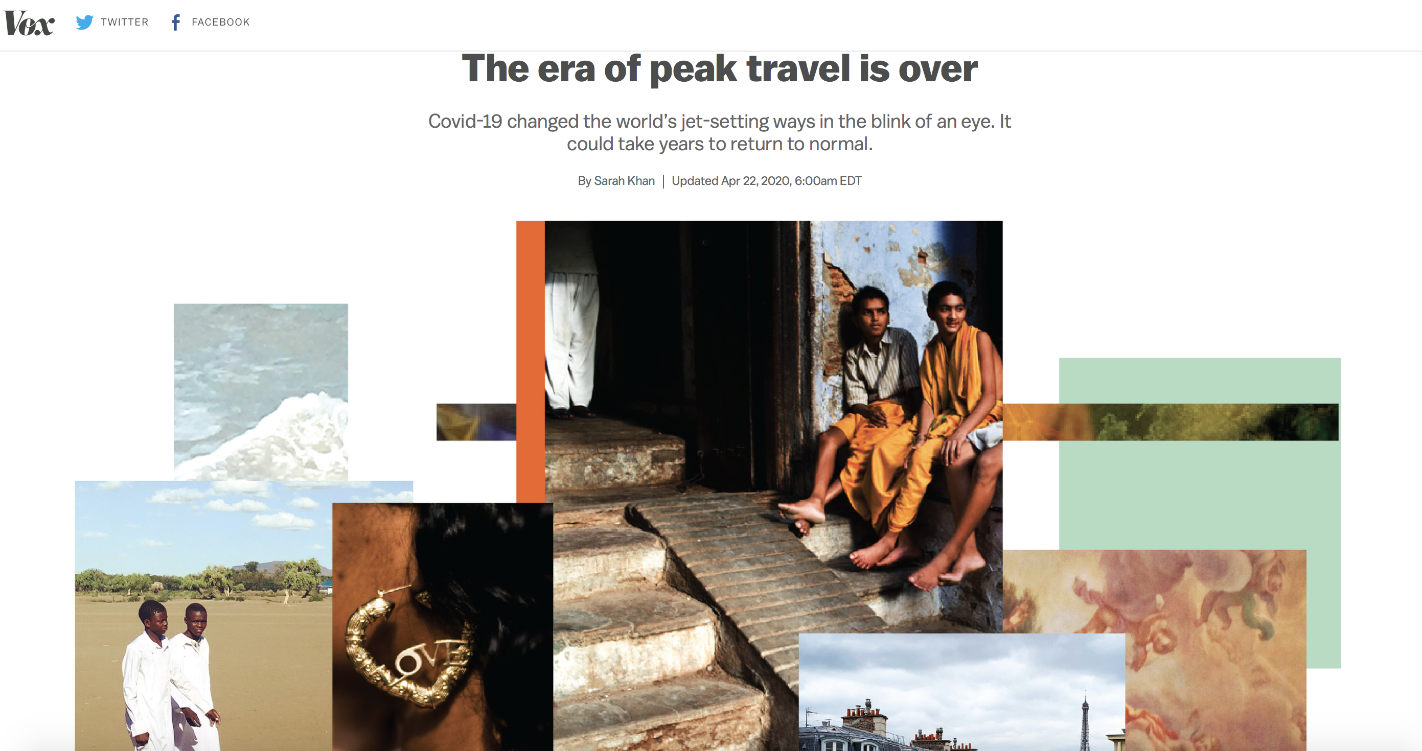 Vox: The Era of Peak Travel Is Over