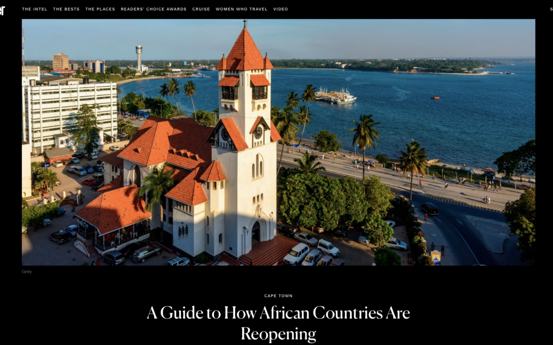 CondÃ© Nast Traveler: A Guide to How African Countries Are Reopening