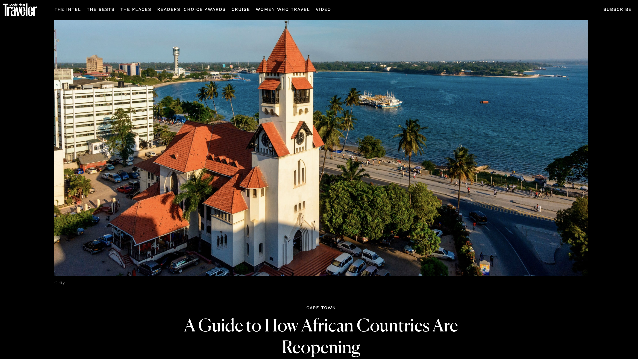Condé Nast Traveler: A Guide to How African Countries Are Reopening