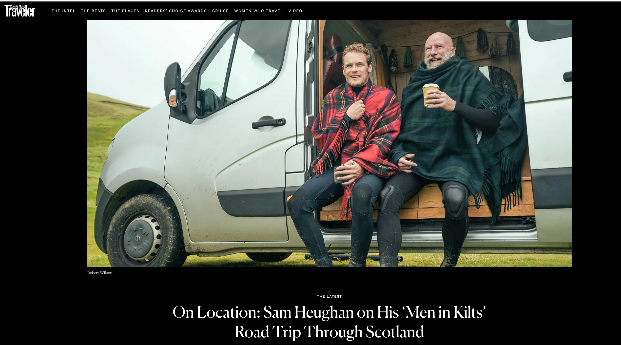 Condé Nast Traveler: Sam Heughan on His Men in Kilts Road Trip Through Scotland