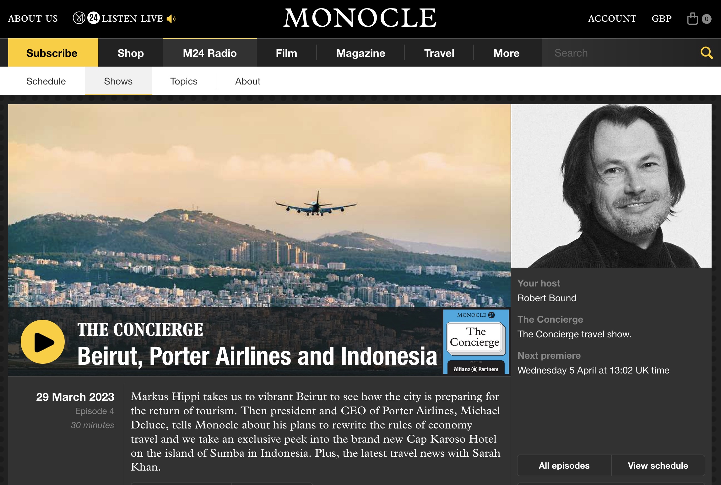 Monocle podcast: The Concierge