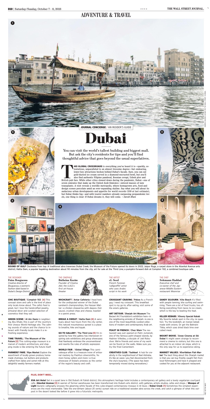 Wall Street Journal: An Insider’s Guide to Dubai