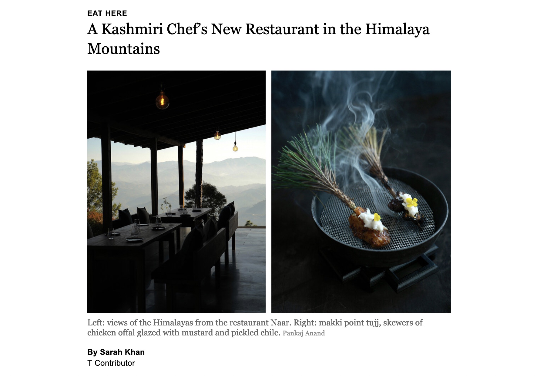 New York Times T Magazine: Eat Here – Naar