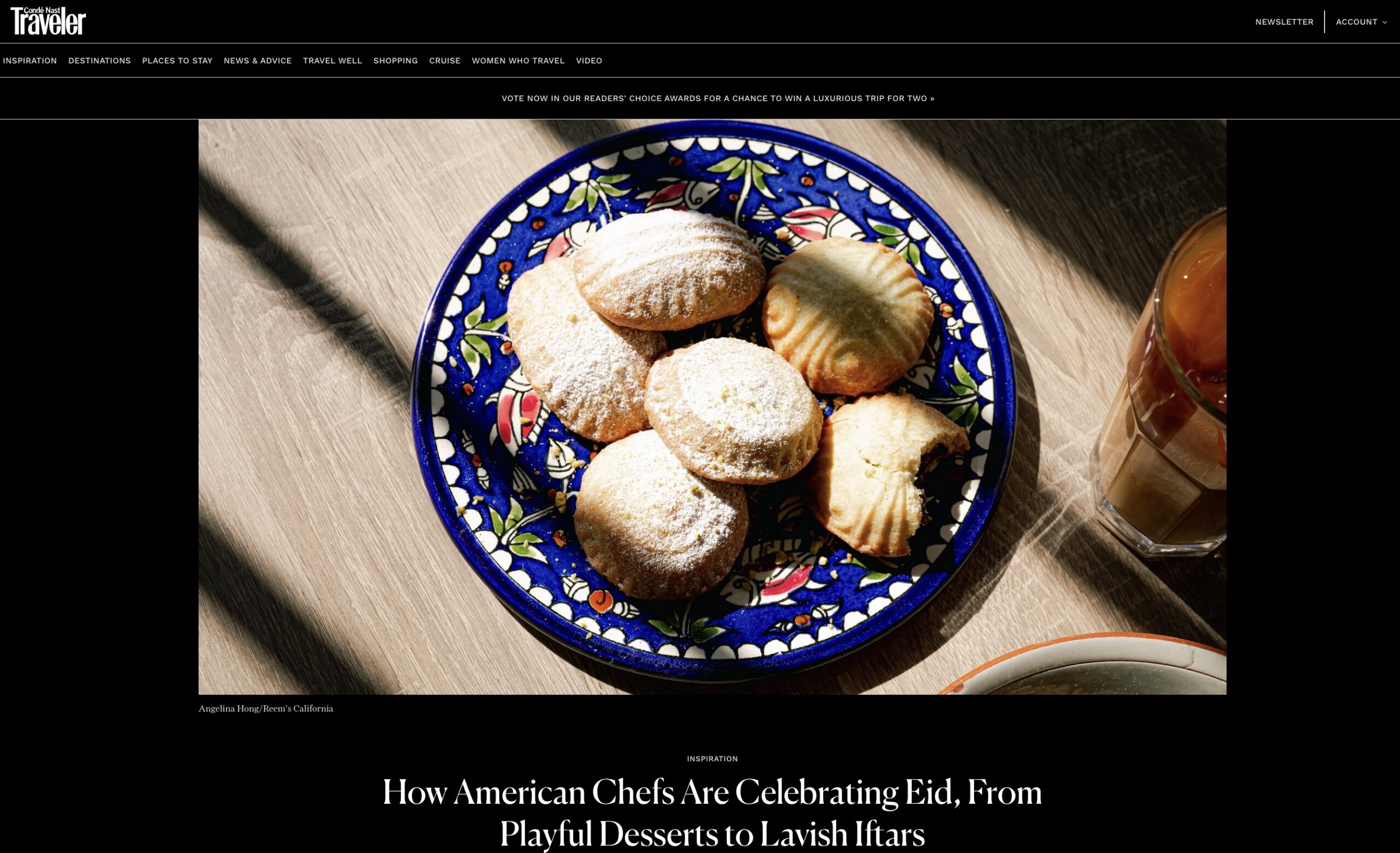 Condé Nast Traveler: How American Chefs Are Celebrating Eid